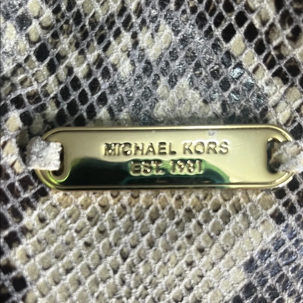 Michael Kors Python Embossed Boho